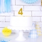 Preview: Number Candle - 4 - Gold